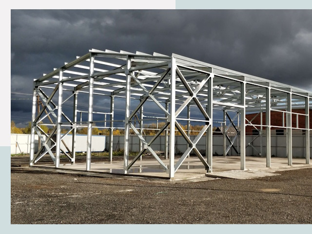 Двускатные ангары в Балашиха от 615 руб. за квадрат