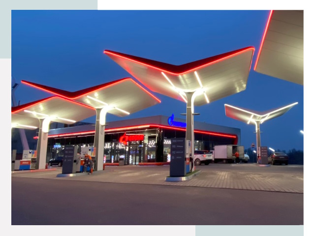 Навесы для АЗС в Балашихе